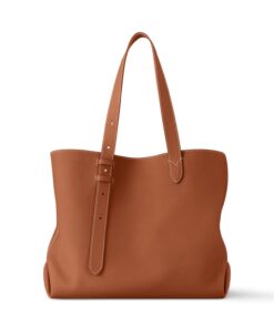 Louis Vuitton Low Key Cabas MM Shoulder Bag 18.5in/47cm Cognac Brown Gold Hardware For Women M25342 - Image 5