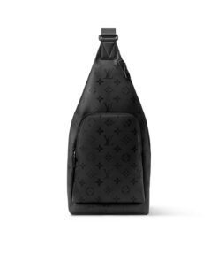 Louis Vuitton Duo Slingbag Crossbody Bag 16.5in/ 42cm Black Black Toned Hardware For Men M28399