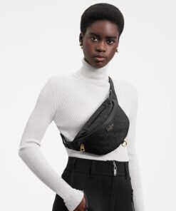 Alternative view of Louis Vuitton Bumbag 14.5in/ 37cm Black Monogram Empreinte Gold Hardware For Women M44812