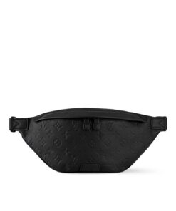 Louis Vuitton Discovery Bumbag PM 17.3in/ 34cm Black Monogram Shadow Black Hardware For Men M46036