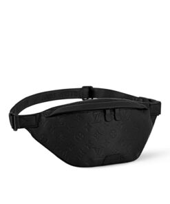 Louis Vuitton Discovery Bumbag PM 17.3in/ 34cm Black Monogram Shadow Black Hardware For Men M46036 - Image 5