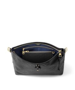 Louis Vuitton CarryAll MM Shoulder Bag 15in/ 39cm Monogram Empreinte Black Gold Hardware For Women M46289 - Image 7