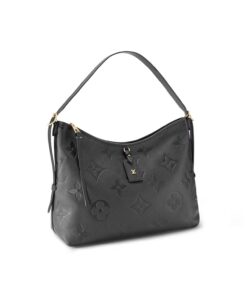 Louis Vuitton CarryAll MM Shoulder Bag 15in/ 39cm Monogram Empreinte Black Gold Hardware For Women M46289 - Image 8