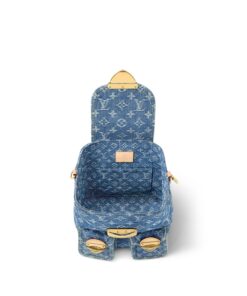 Louis Vuitton Venice Denim Blue Back Pack For Women 10.2in/25.9cm M46836 - Image 5