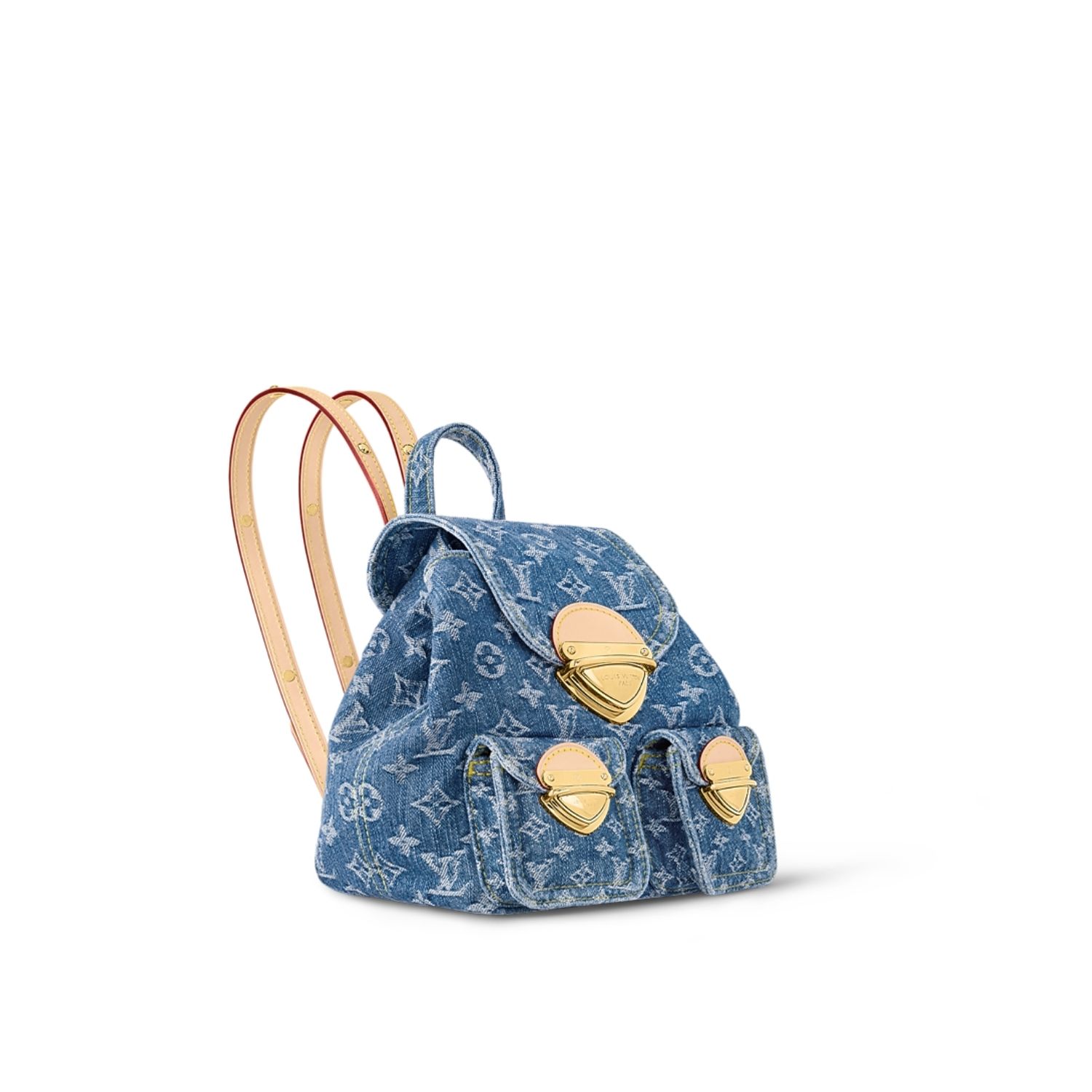 Louis Vuitton Venice Denim Blue Back Pack For Women 10.2in/25.9cm M46836 - Image 6