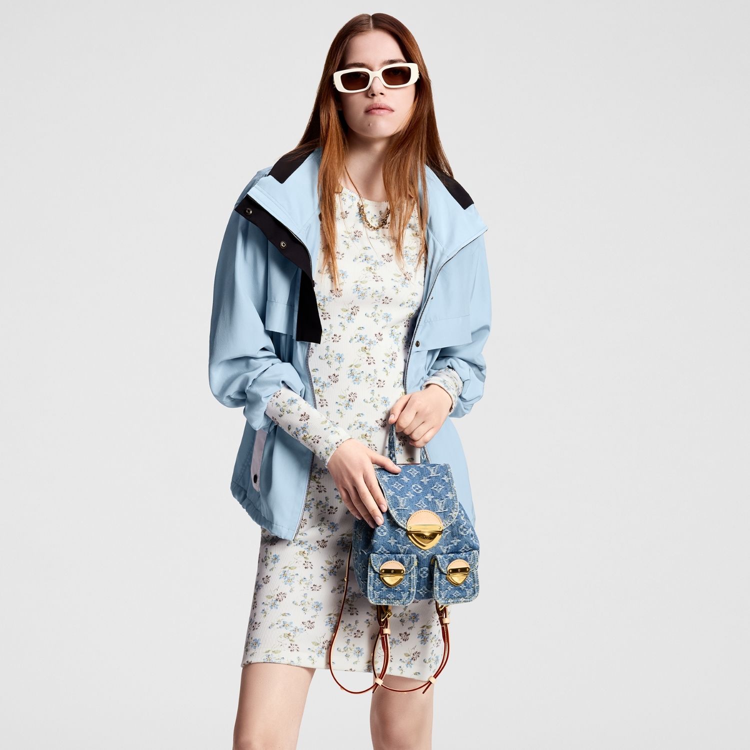 Louis Vuitton Venice Denim Blue Back Pack For Women 10.2in/25.9cm M46836 - Image 3