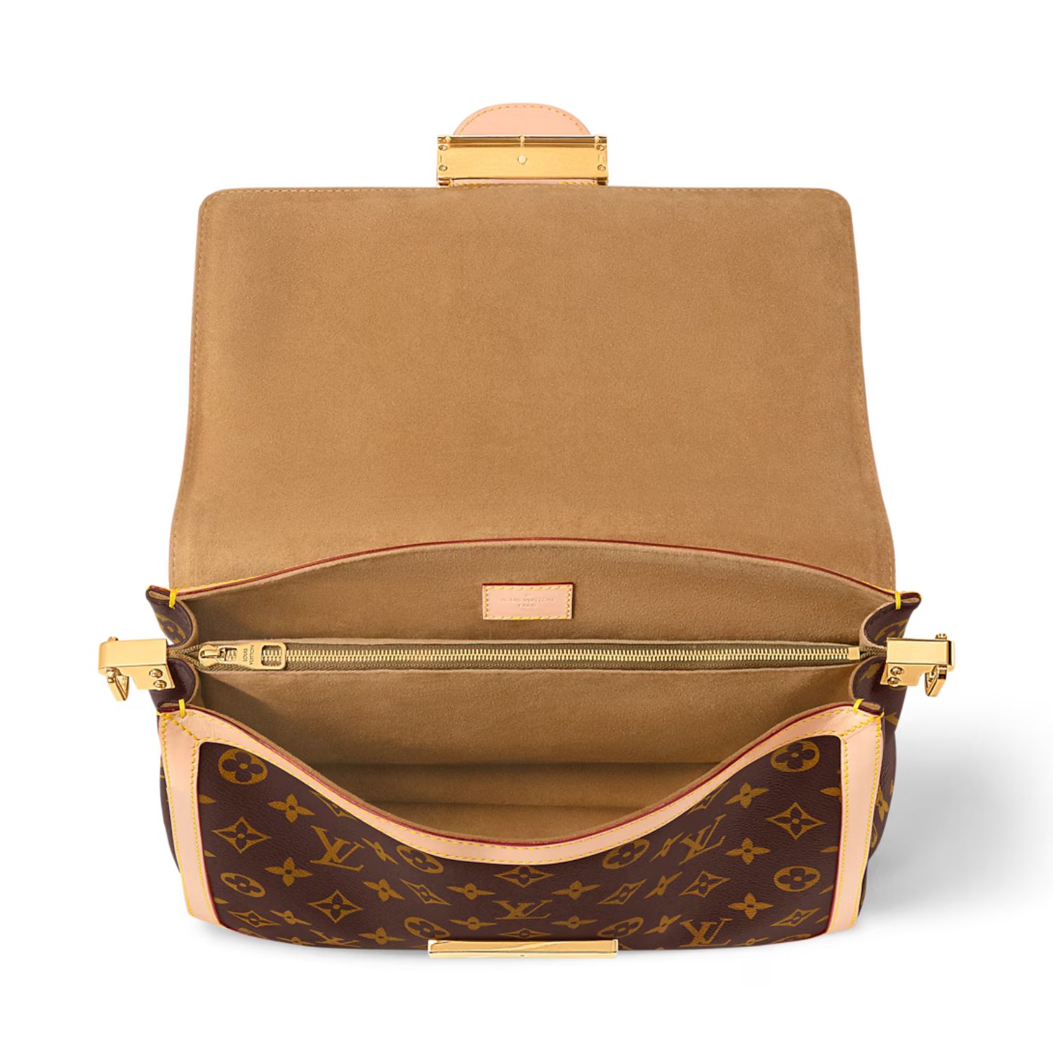 Louis Vuitton Dauphine Soft GM Crossbody Bag 11in/ 28cm Brown Monogram Canvas Gold Hardware For Women M47149 - Image 6
