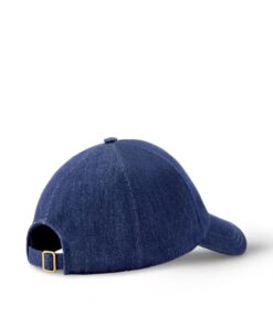 Louis Vuitton LV Script Cap Denim Blue For Women M5449M - Image 4