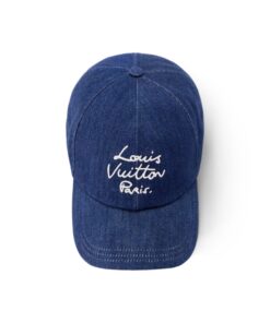 Alternative view of Louis Vuitton LV Script Cap Denim Blue For Women M5449M