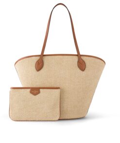 Louis Vuitton Saint Jacques Raffia Brown For Women 22.4in/57cm M59963 - Image 4