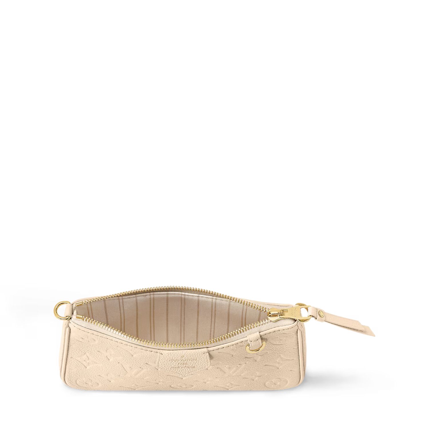 Louis Vuitton Easy Pouch On Strap Monogram Empreinte Crème White For Women 7.5in/19cm M81066 - Image 5