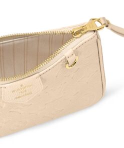 Louis Vuitton Easy Pouch On Strap Monogram Empreinte Crème White For Women 7.5in/19cm M81066 - Image 6