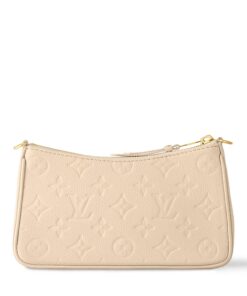 Louis Vuitton Easy Pouch On Strap Monogram Empreinte Crème White For Women 7.5in/19cm M81066 - Image 4