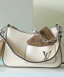 Louis Vuitton Marellini Quartz White For Women‎ 7.5in/19cm M20999