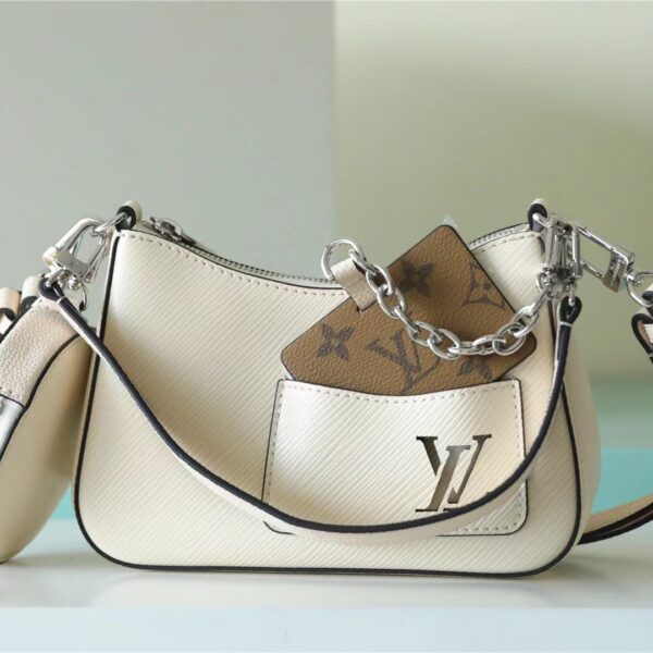 Louis Vuitton Marellini Quartz White For Women 7.5in/19cm M20999