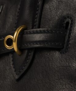 Miu Miu Aventure Small Tote Bag 11in/ 28cm Black Antiqued Gold Hardware For Women 5BB169_2BBL_F0002_V_OOO - Image 6