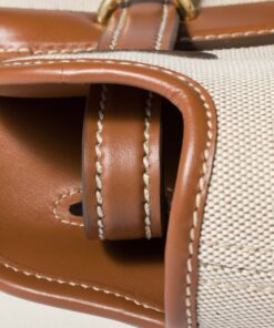 Miu Miu Aventure Tote Bag 17.3in/ 44cm Beige/ Brandy Antiqued Gold Hardware For Women 5BG310_ACRN_F062F_V_OLM - Image 6