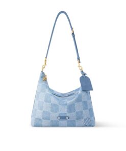 Louis Vuitton Vagabond Hobo Bags Blue For Men 38cm/15in N00202