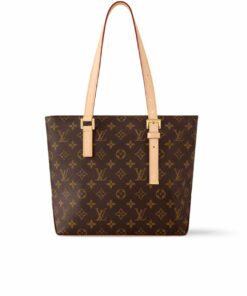 Louis Vuitton Piano Monogram Canvas Tote Bag Brown 13in/33Cm M12095