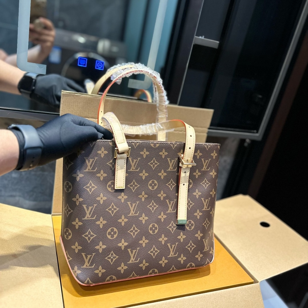 Louis Vuitton Piano Monogram Canvas Tote Bag Brown 13in/33Cm M12095 - Image 7