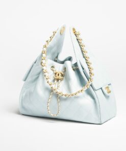 Alternative view of Chanel 25 Small Shoulder Bag 10.2in/ 26cm Light Blue Gold Hardware For Women AS5293 B20304 U2367