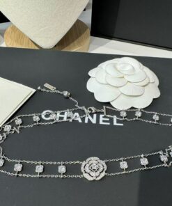 Chanel Bouton De Camélia Choker White Gold For Women J12063