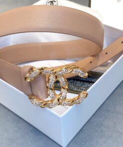 Alternative view of Chanel Belt With Double C Buckle 30mm Beige Women Belt