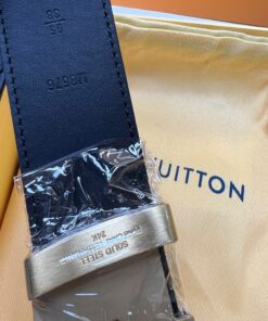 Louis Vuitton Initiales Reversible LV Belt with Gold Toned Hardware LV Women Belt - Image 6