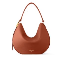 Louis Vuitton Low Key Cookie MM Shoulder Bag 12.6in/ 32cm Cognac Gold Hardware For Women M14642