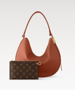 Louis Vuitton Low Key Cookie MM Shoulder Bag 12.6in/ 32cm Cognac Gold Hardware For Women M14642 - Image 4