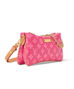 Alternative view of Louis Vuitton Pochette Liv Shoulder Bag 9.6in/ 24.5cm Origine Rose Ruban Monogram Origine Canvas Gold Hardware For Wome M27719