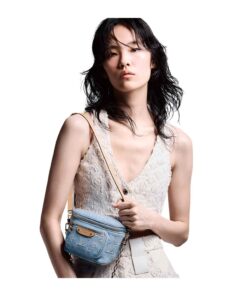Alternative view of Louis Vuitton Mini Bumbag 6.7in/ 17cm Sky Blue Denim Gold Hardware For Women M83353