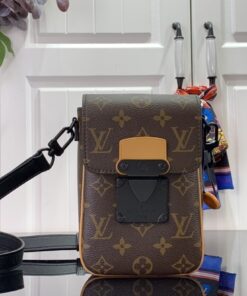 Alternative view of Louis Vuitton S-Lock Vertical Wearable Wallet 7.5in/ 19cm Brown Monogram Gold Hardware For Men